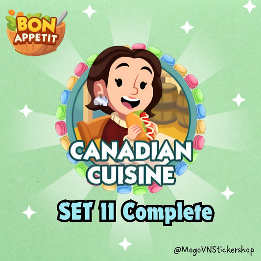 Set 11 (Canadian Cuisine) Bon Appetit Monopoly GO!