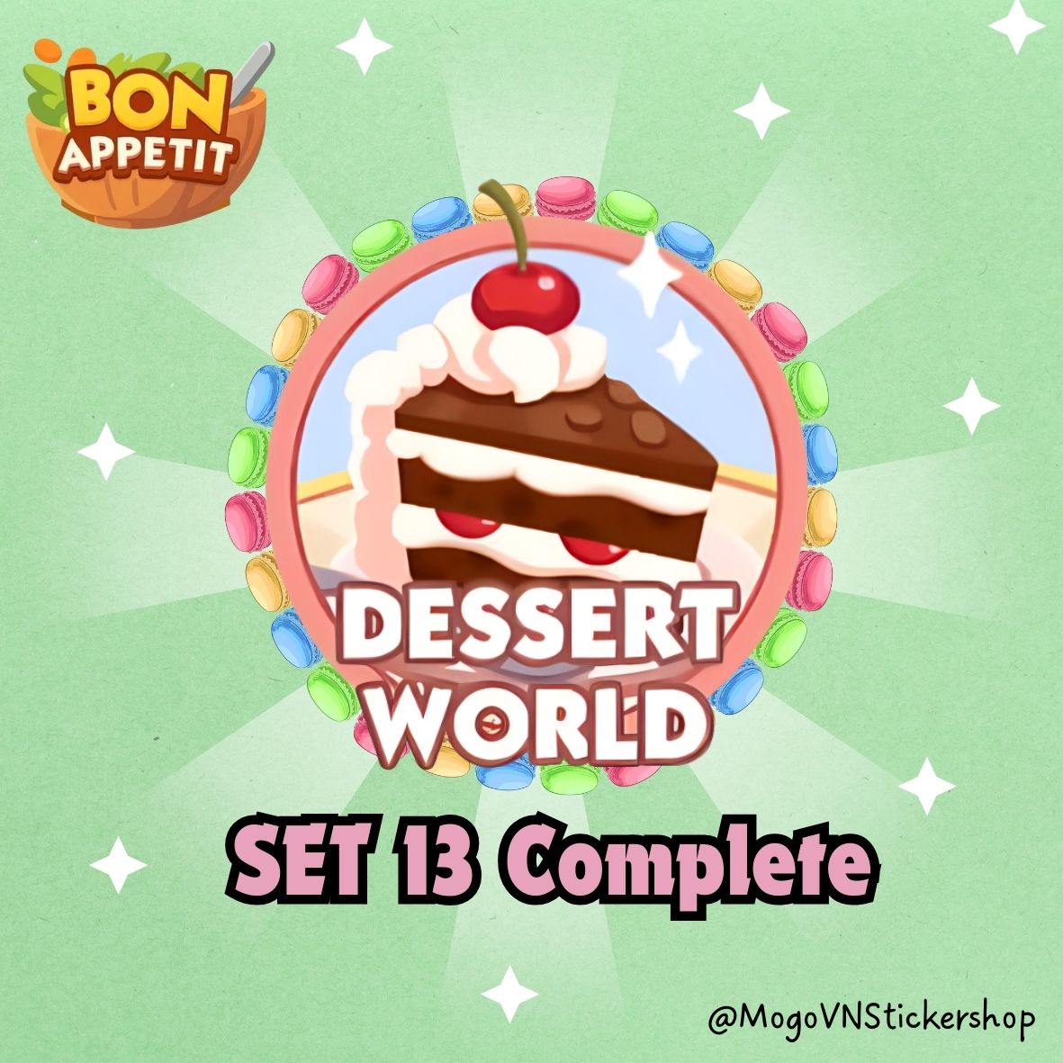 Set 13 (Dessert World) Bon Appetit Monopoly GO!