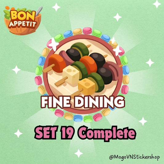 Set 19 (Fine Dining) Bon Appetit Monopoly GO!
