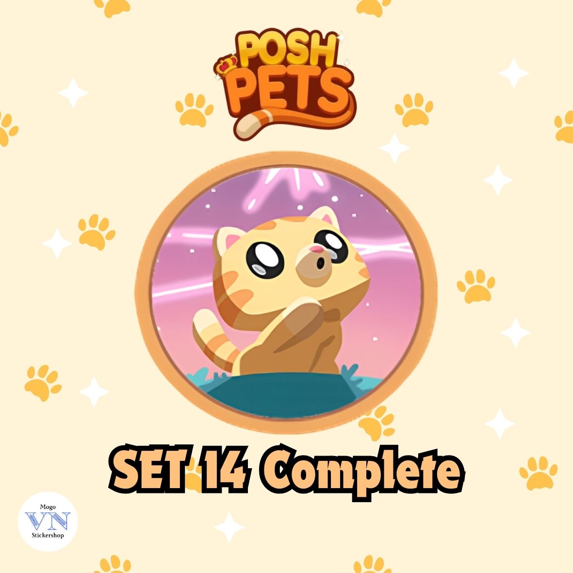 Set 14 (Pet Dreams) Posh Pets Album Monopoly GO!