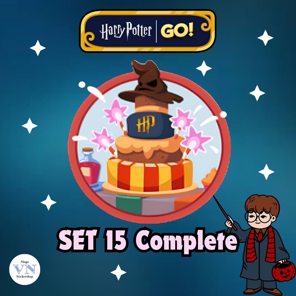 Set 15 (Potter Party) Harry Potter GO! Album Monopoly GO!