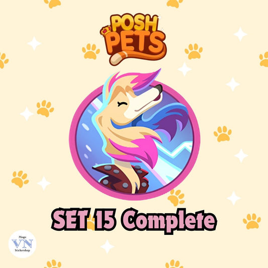 Set 15 (Rock Stars) Posh Pets Album Monopoly GO!