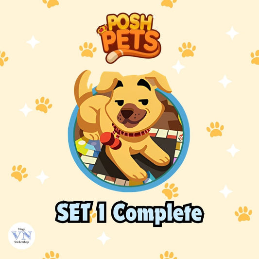Set 1 (Community Gallery) Posh Pets Album Monopoly GO!