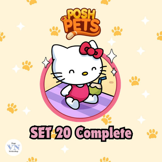 Set 20 (Hello Kitty & Friends) Posh Pets Album Monopoly GO!