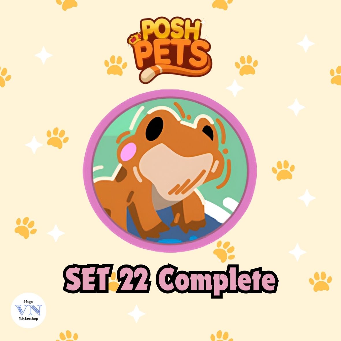 Set 22 (Victorian Romance) Posh Pets Album Monopoly GO!