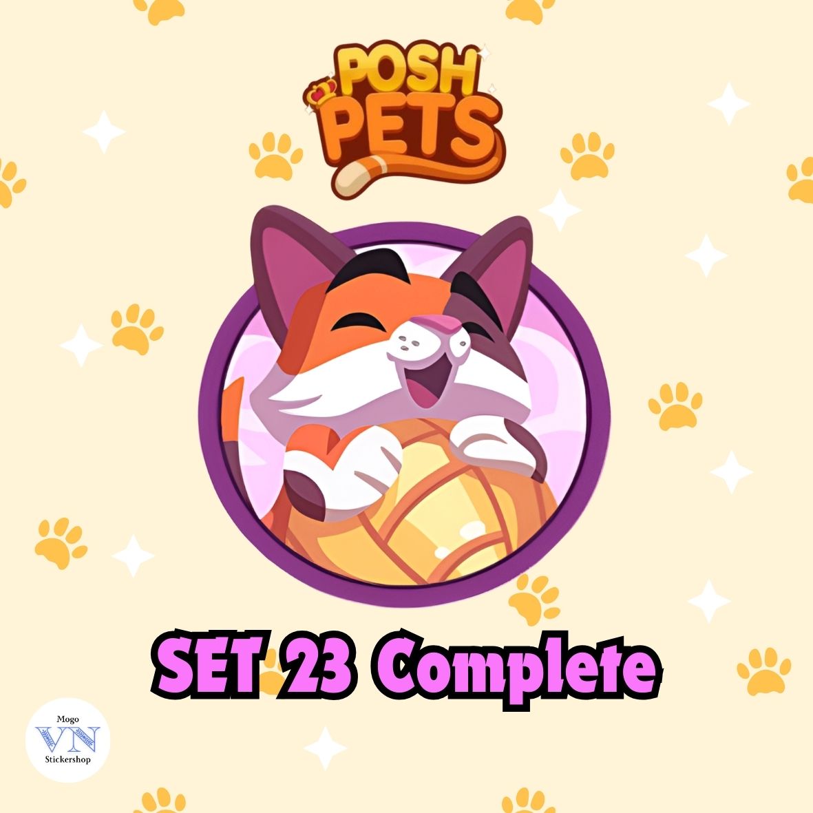 Set 23 (Trustfund Furballs) Posh Pets Album Monopoly GO!