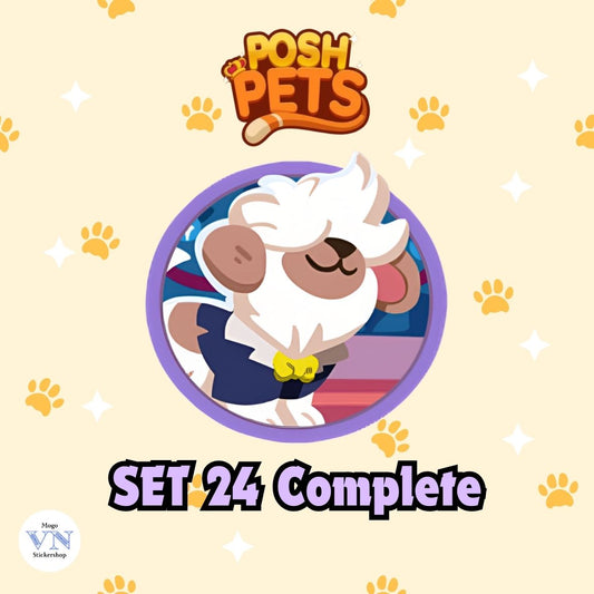 Set 24 (Red Carpet) Posh Pets Album Monopoly GO!