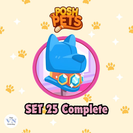 Set 25 (Luxury Style) Posh Pets Album Monopoly GO!