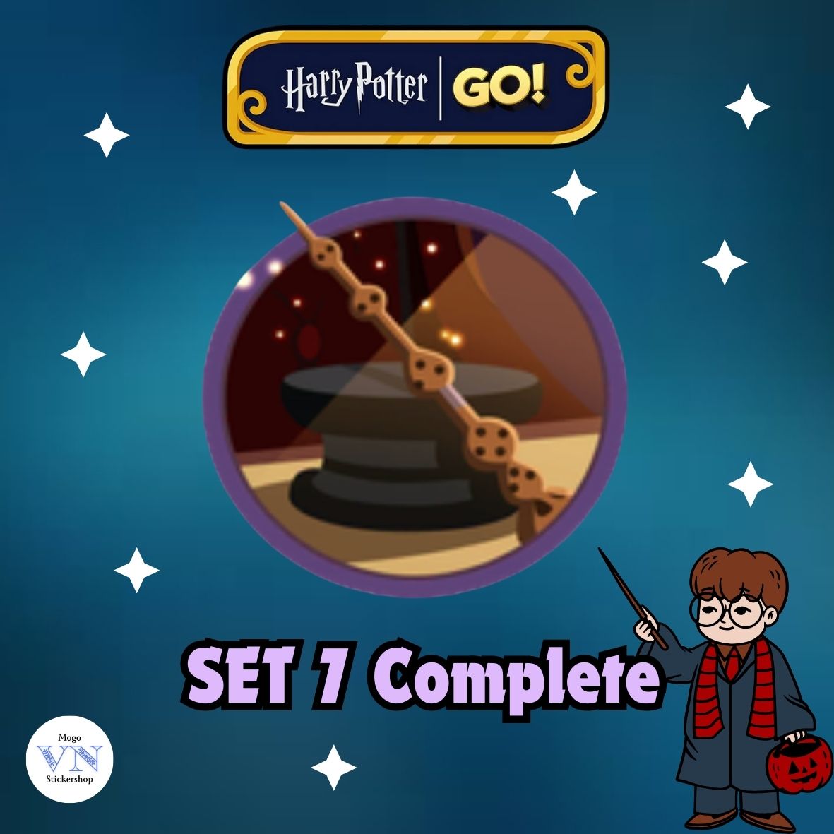 Set 7 (Wands) Harry Potter GO! Album Monopoly GO!