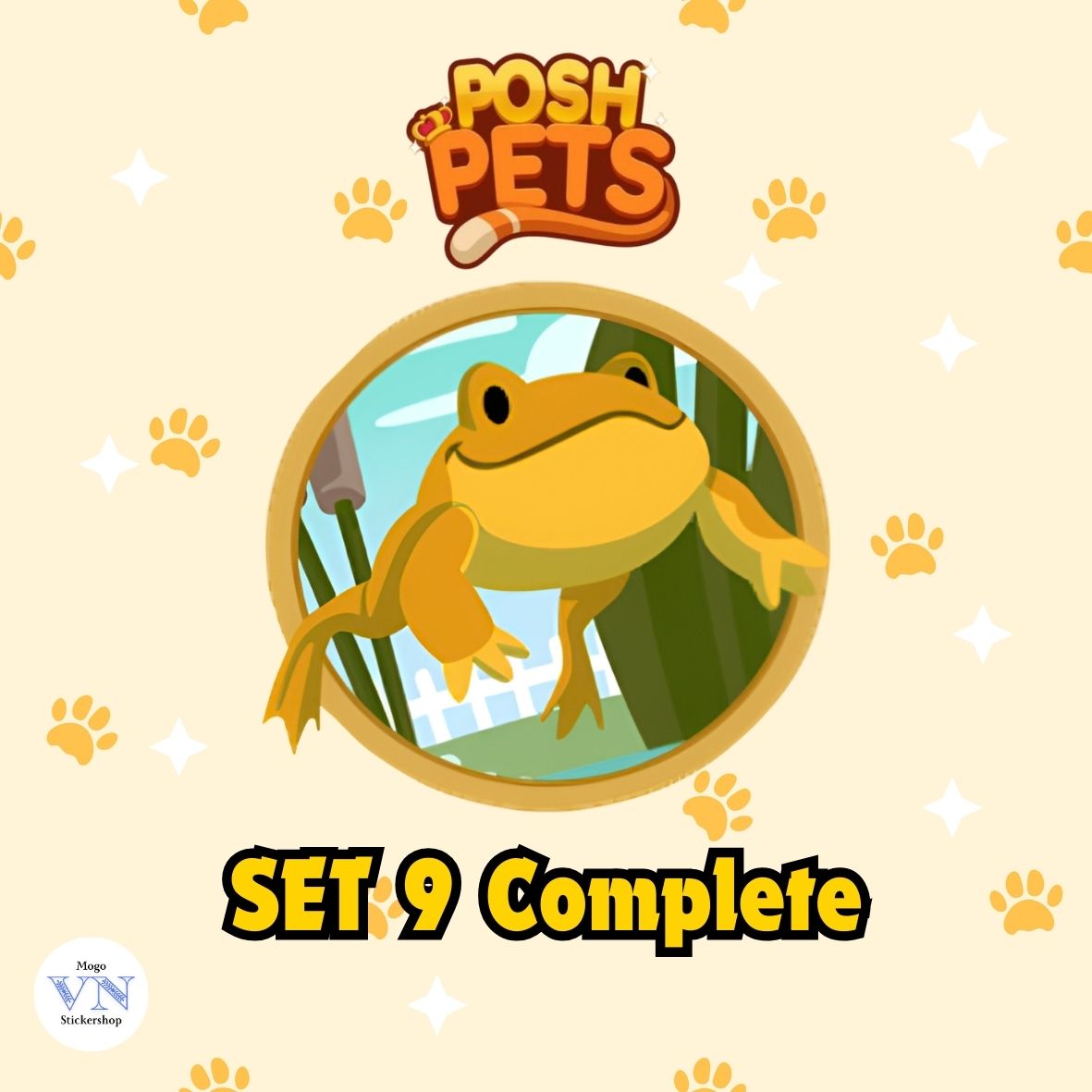 Set 9 (Cold-Blooded Billionaires) Posh Pets Album Monopoly GO!