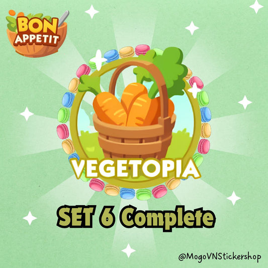 Set 6 (Vegetopia) Bon Appetit Monopoly GO!